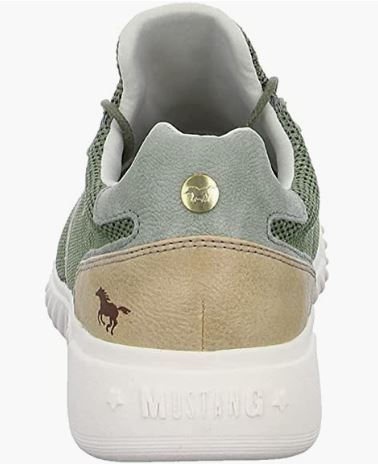Mustang Khaki Mesh Runners Green