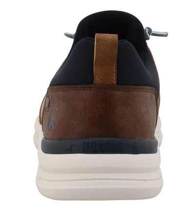 Mustang Navy & Brown Mesh Runners Navy