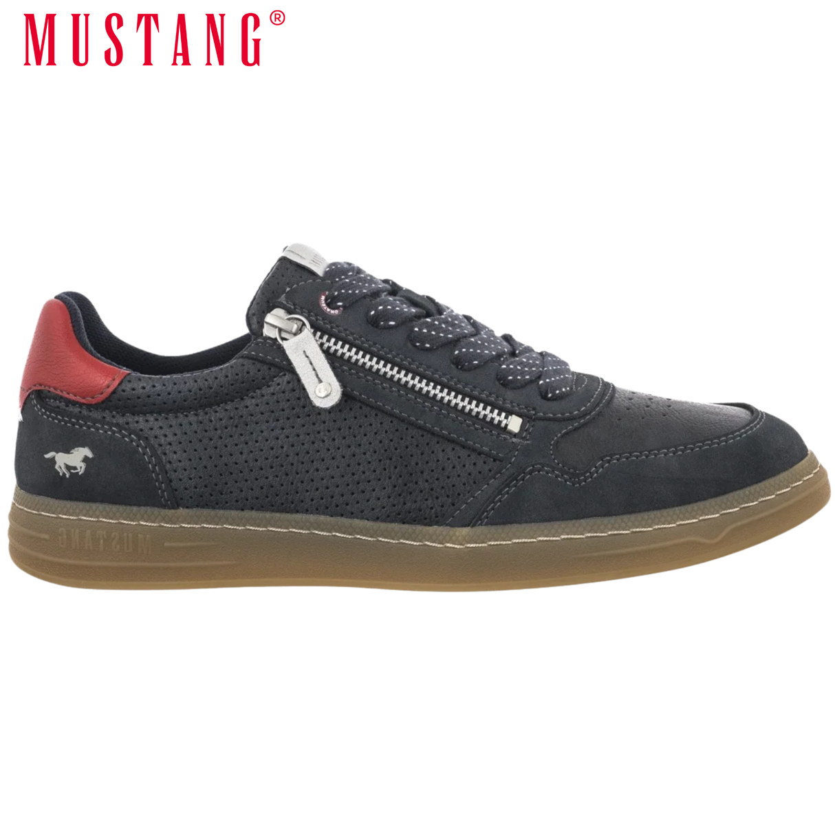 Mustang Sarenza Navy Zip Shoe Navy