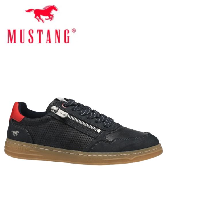 Mustang Sarenza Navy Zip Shoe Navy