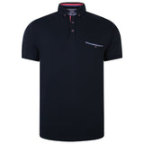 Peter Gribby Interlock Dark Navy Polo Navy