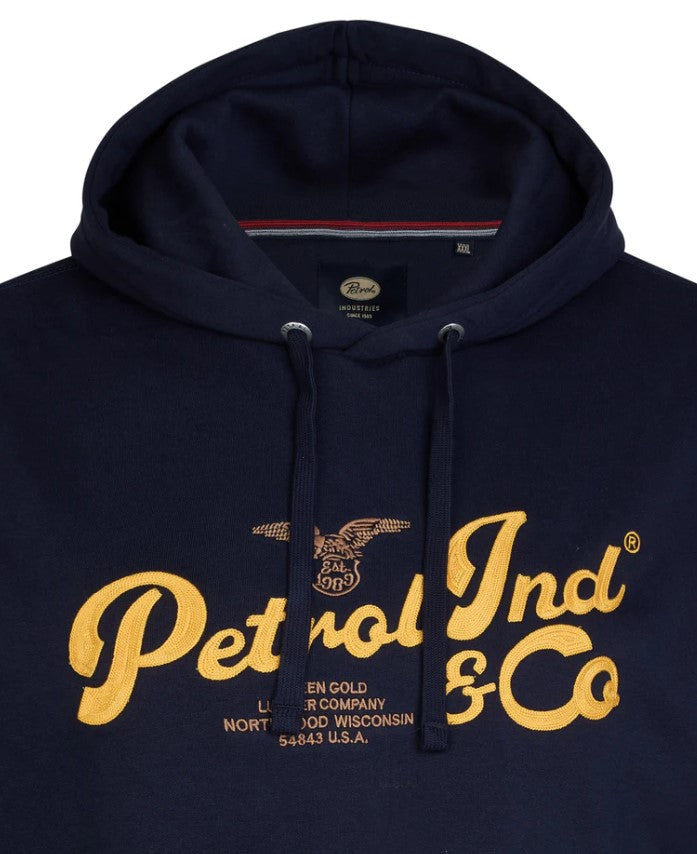 Petrol Flagstaff Logo Navy Hoodie Navy