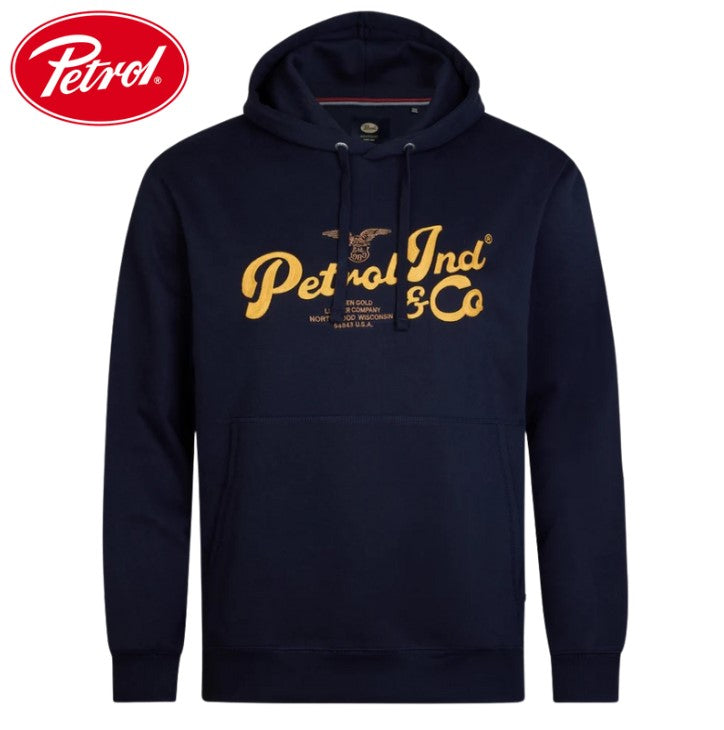 Petrol Flagstaff Logo Navy Hoodie Navy