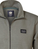 Petrol Sitka Full Zip Rib Green Sweater Green