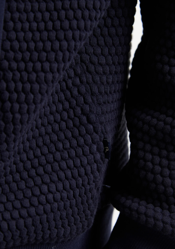 Petrol Sitka Full Zip Rib Navy Sweater Navy