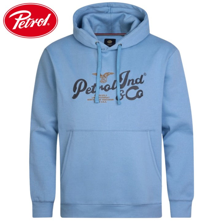 Petrol Flagstaff Logo Sky Blue Hoodie Blue