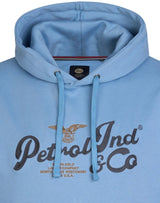 Petrol Flagstaff Logo Sky Blue Hoodie Blue