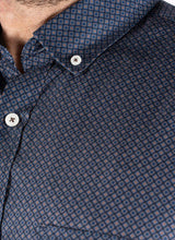 Pre End Andersen Navy Print Shirt Navy