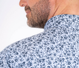Pre End Chris Print Short Sleeve Shirt Blue