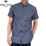 Pre End Chris Print Sapphire Shirt Navy