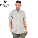 Pre End Edwin Twill Short Sleeve Shirt Green