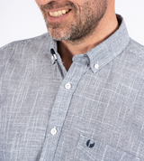 Pre End Edwin Twill Short Sleeve Shirts Navy