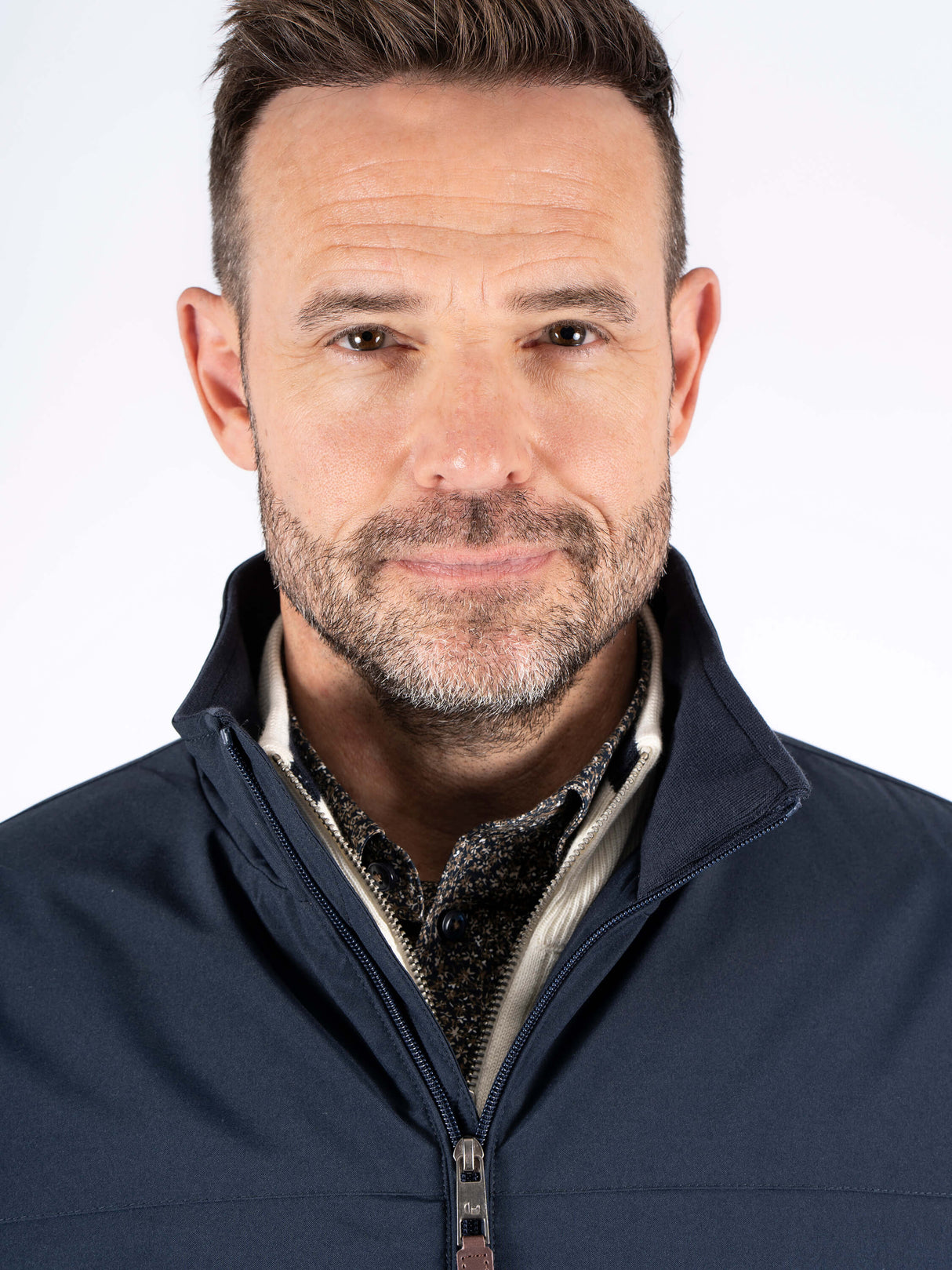 Pre End Frodo Quilted Harrington Jacket Navy