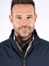 Pre End Frodo Quilted Harrington Jacket Navy