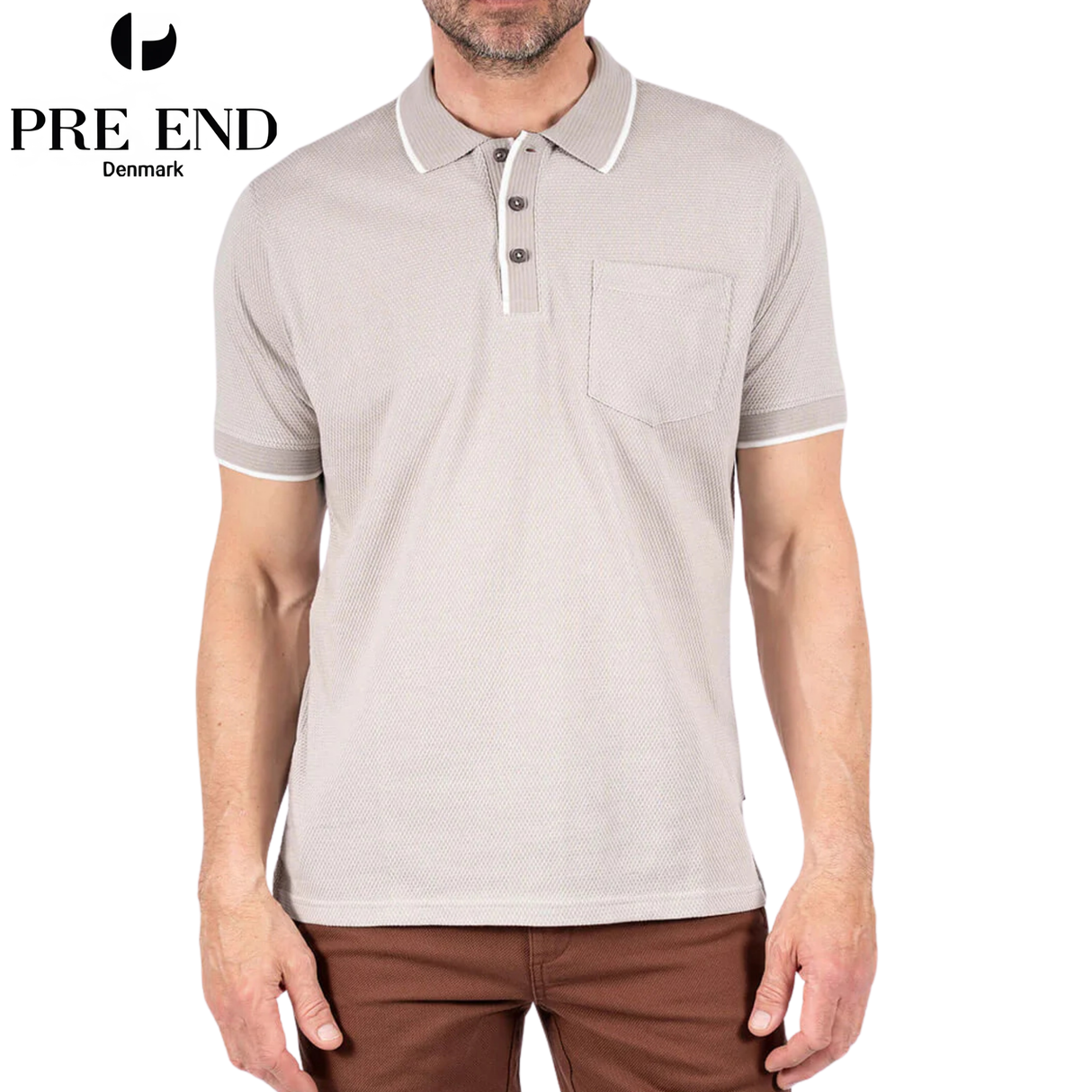 Pre End Hester Sand Polo Shirt Beige