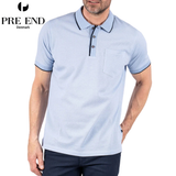 Pre End Hester Tipped Blue Polo Shirt Blue