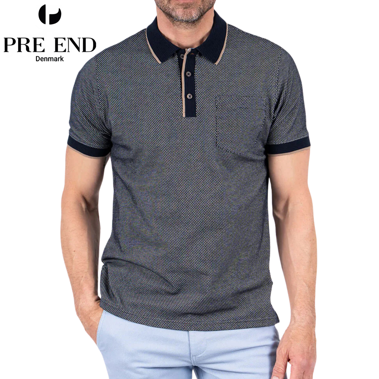 Pre End Hester Sapphire Polo Shirt Navy