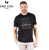 Pre End James Logo Jet Black T-Shirt Black