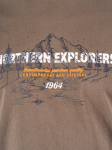 Pre End James Logo Copper T-Shirt Brown