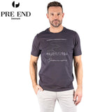 Pre End James Logo Dark Navy T-Shirt Navy