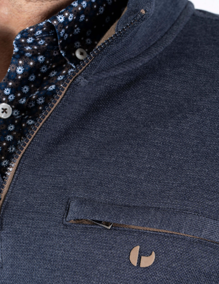 Pre End Leander 1/4 Zip Navy Navy