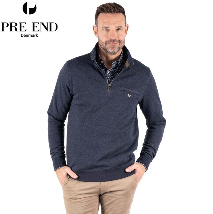 Pre End Leander 1/4 Zip Navy Navy