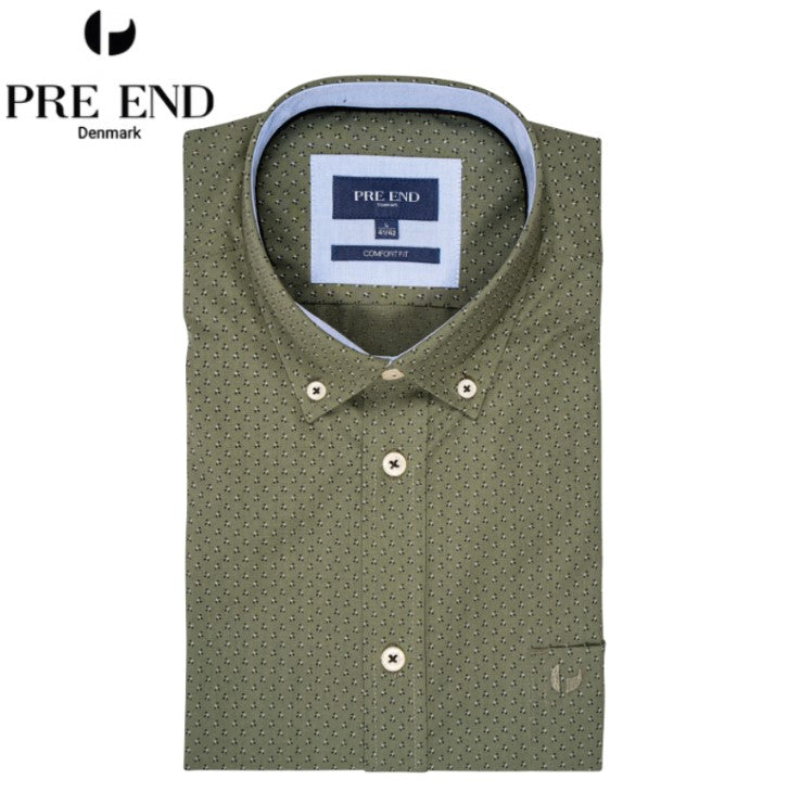 Pre End Napoli Print Green Shirt Green