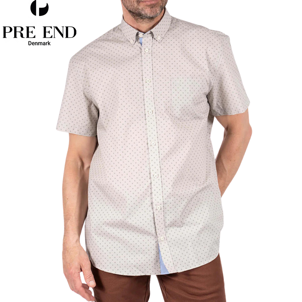 Pre End Napoli Short Sleeve Beige Shirt Beige
