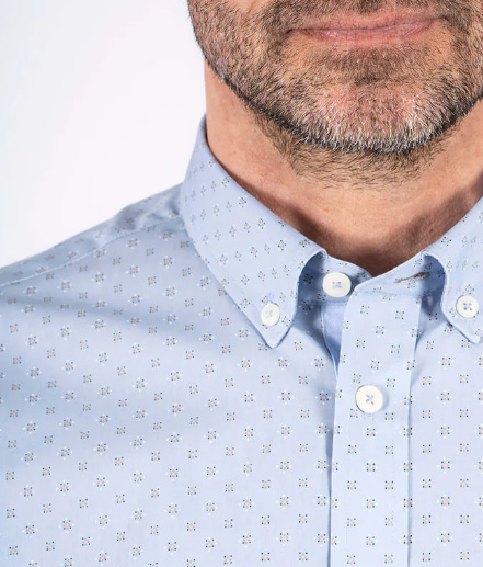 Pre End Napoli Short Sleeve Blue Shirt Blue