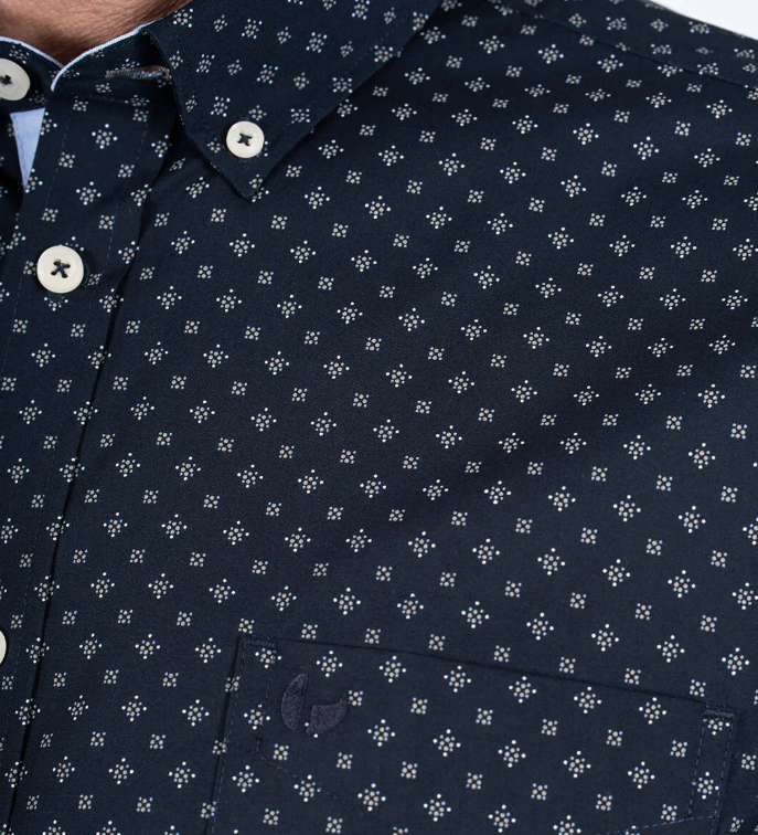 Pre End Napoli Short Sleeve Navy Shirt Navy