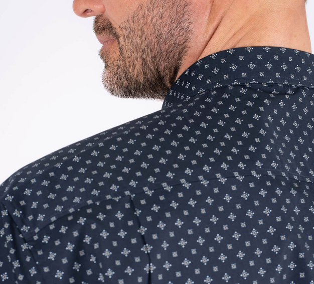 Pre End Napoli Short Sleeve Navy Shirt Navy