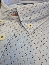 Pre End Napoli Print Blue Shirt Blue