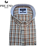 Pre End Rome Check Copper Shirt Brown
