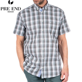 Pre End Rome Check Short Sleeve Green Green