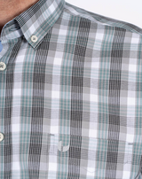 Pre End Rome Check Short Sleeve Green Green