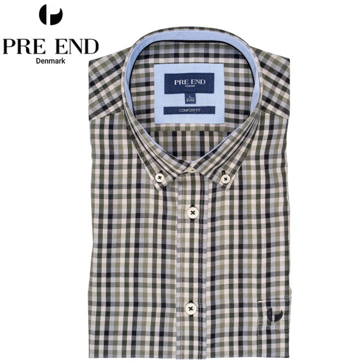 Pre End Rome Check Green Shirt Green
