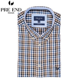 Pre End Rome Brown Check Shirt Brown