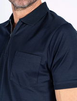 Pre End Sailor Zip Navy Polo Shirt Navy