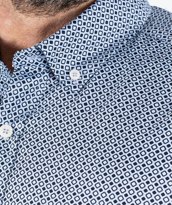 Pre End Andersen Blue Print Shirt Blue