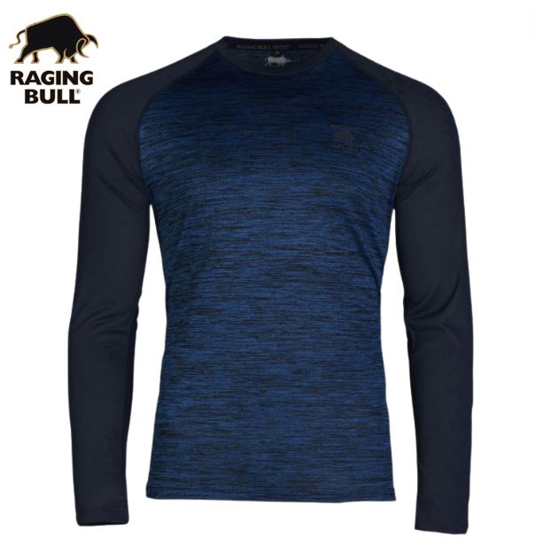Raging Bull Long Sleeve Performance Tee Blue
