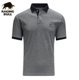 Raging Bull Birdseye Patch Black Polo Black