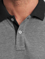Raging Bull Birdseye Patch Black Polo Black