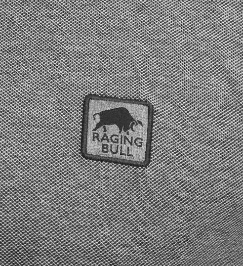Raging Bull Birdseye Patch Black Polo Black