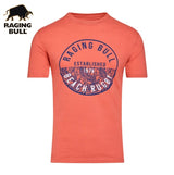 Raging Bull Beach Rugby Logo T-Shirt Orange