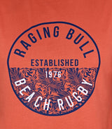 Raging Bull Beach Rugby Logo T-Shirt Orange