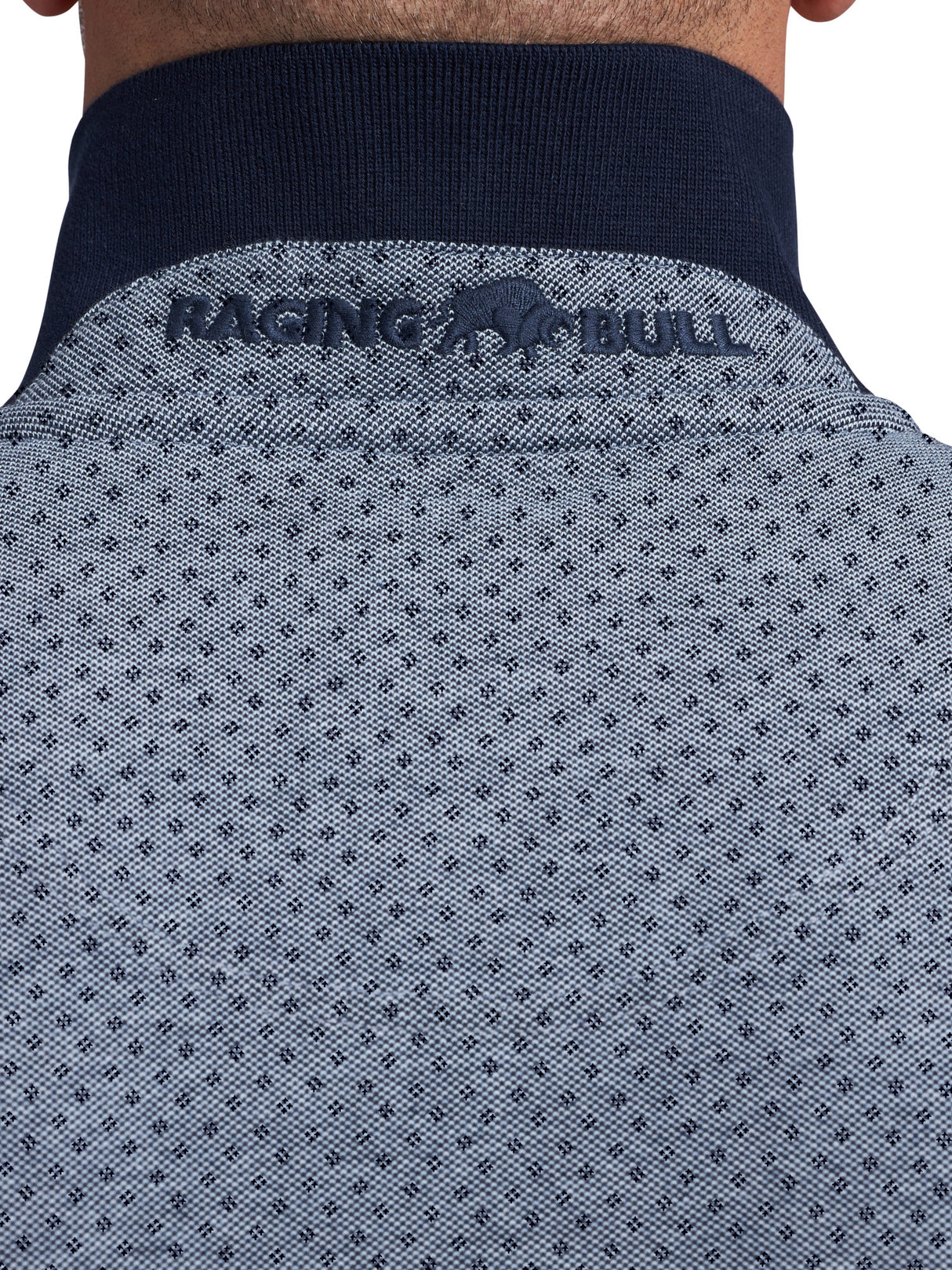 Raging Bull Dobby Jersey Navy Polo Navy