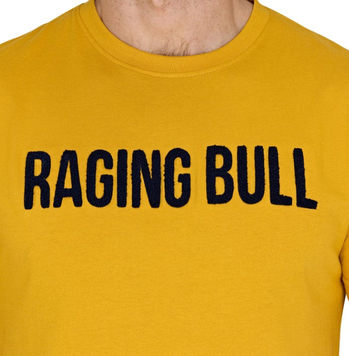 Raging Bull Boucle Logo Mustard T-Shirt Yellow
