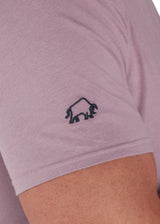 Raging Bull Chest Print Rose T-Shirt Pink