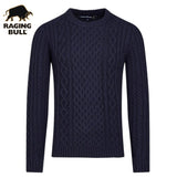 Raging Bull Chunky Knit Crew Knit Navy