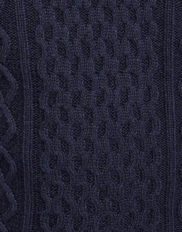 Raging Bull Chunky Knit Crew Knit Navy